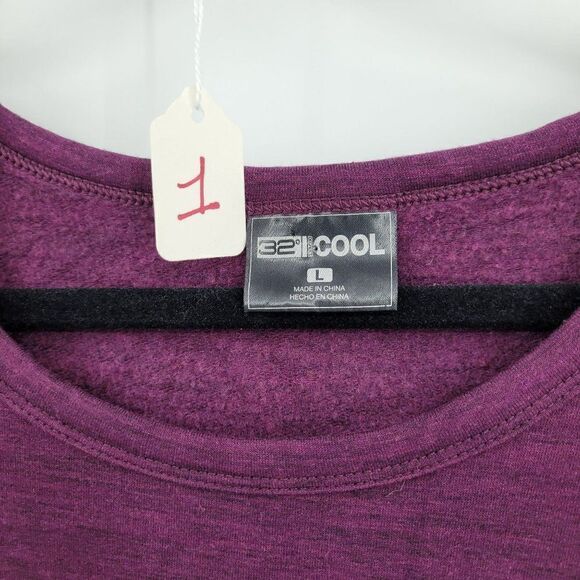 32 Degrees Athletic Dress L Purple Sweatshirt Tank Space Dyed Pockets Loungewear - Picture 4 of 5